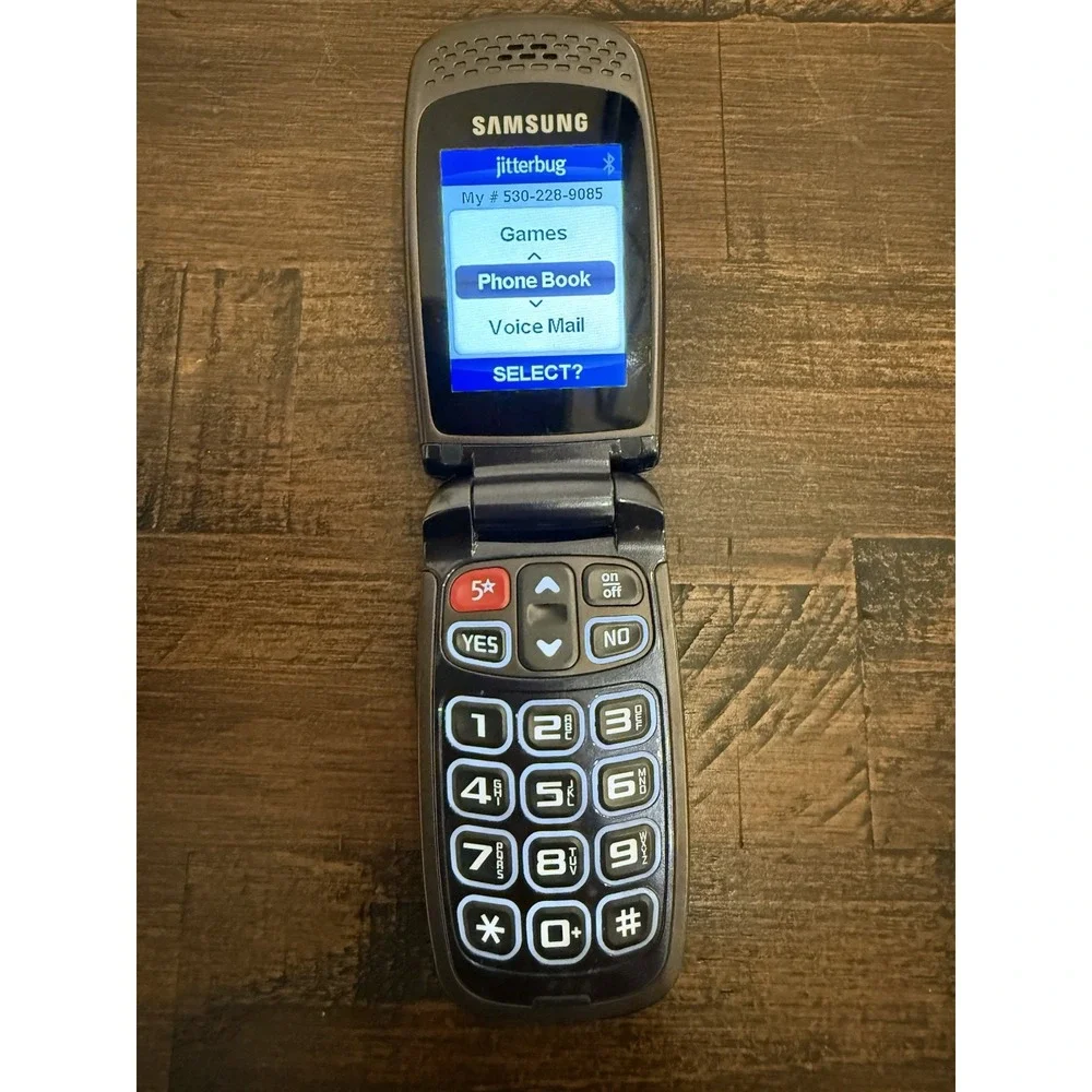 Samsung Jitterbug Plus SCH-R220 - Blue Flip Phone - Greatcall